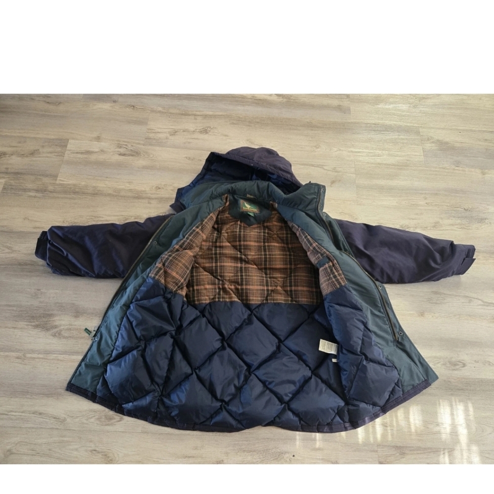 Field & Stream Coat Men's M Blue Hooded Down